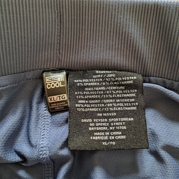 ❤️ 32° Degrees Active Skort Women's XL Blue Stretch Skirt With Shorts NWOT - Picture 7 of 8